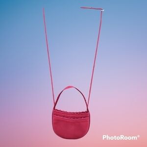 Cute little bright pink evening bag EUC